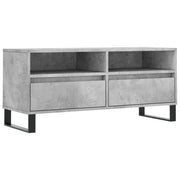 Mobile TV multimediale mensola TV credenza TV sala da pranzo soggiorno camera da letto 100 x 34,5 x 44,5 cm legno ingegnerizzato grigio 02_0025478