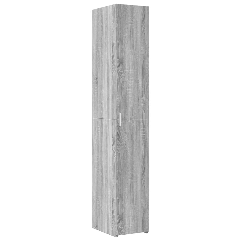 Credenza Grigio Sonoma 30x42,5x185 cm in Legno Ingegnerizzato