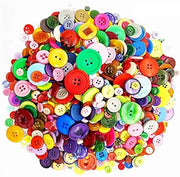 Knutselmateriale Kunststof/Hars - 2000 Stuks - Knopen per Naaien/Scrapbooking - Knopen per Bambini - Duraturo e Imprermeabile - Collezione di Colori - Materiali per Attività Ricreative