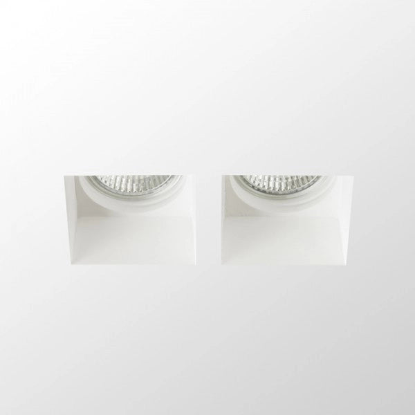 Lampada faretto QUO SQ II da incasso gesso 230V GU10 2x35W