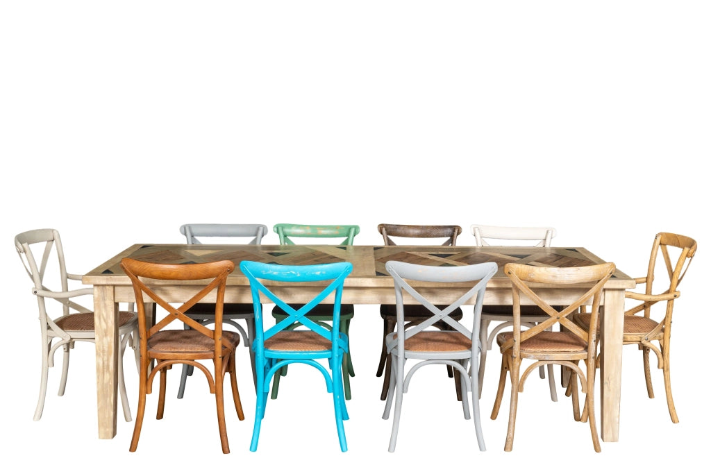 Biscottini Sedia Thonet in massello e seduta in rattan finitura bianca larghezza Offerta