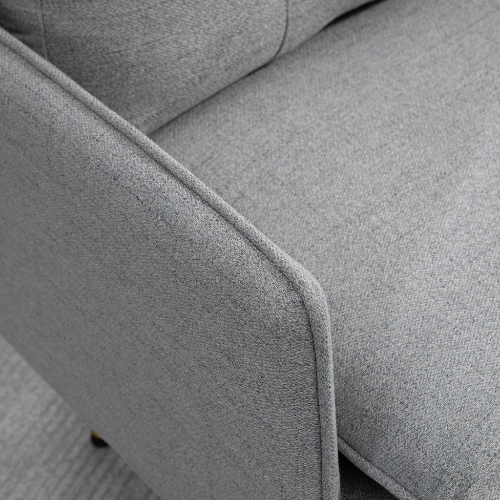 Poltrona Moderna in Tessuto ¨C Zephmum ¨C Grigio 72x70x80