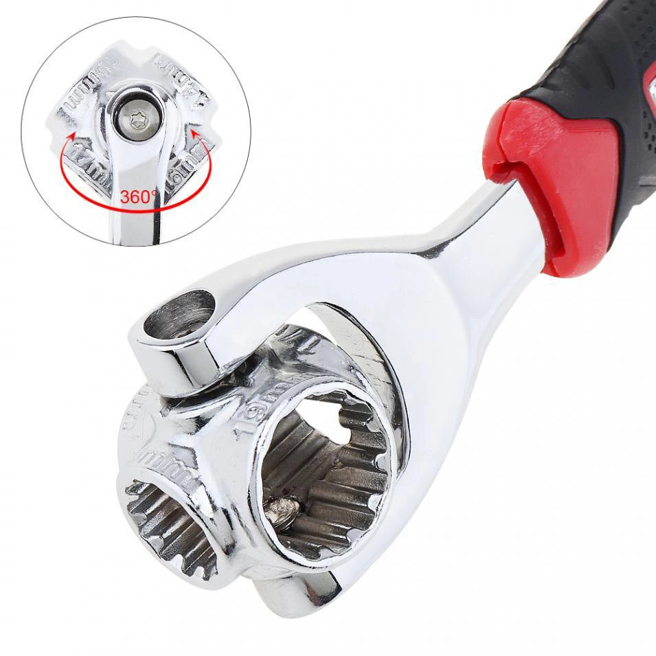 48 in 1 CHIAVE MULTIFUNZIONE UNIVERSALE CRICCHETTO ANGOLO FINO A 45° RUOTA 360