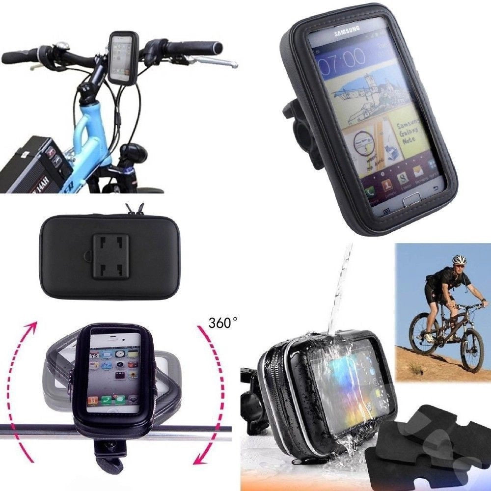Trade Shop - Supporto Porta Cellulare Smartphone Bici Bicicletta Moto Custodia Impermeabile -