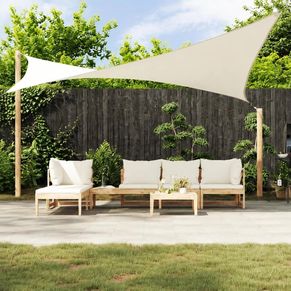 Sunshade Sail Oxford Fabric Triangular 4x5x5 M Cream