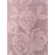 TAPPETO ROSE 50X80CM 496 ROSA IN COTONE CON ANTISC