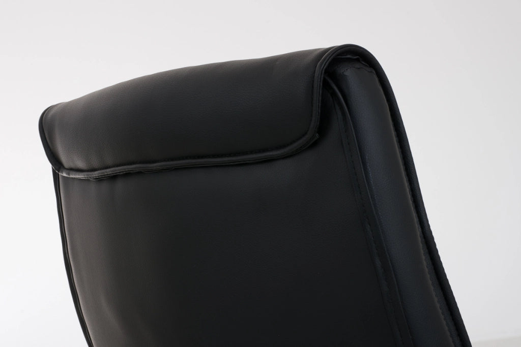 Sedia Caro in similpelle nero