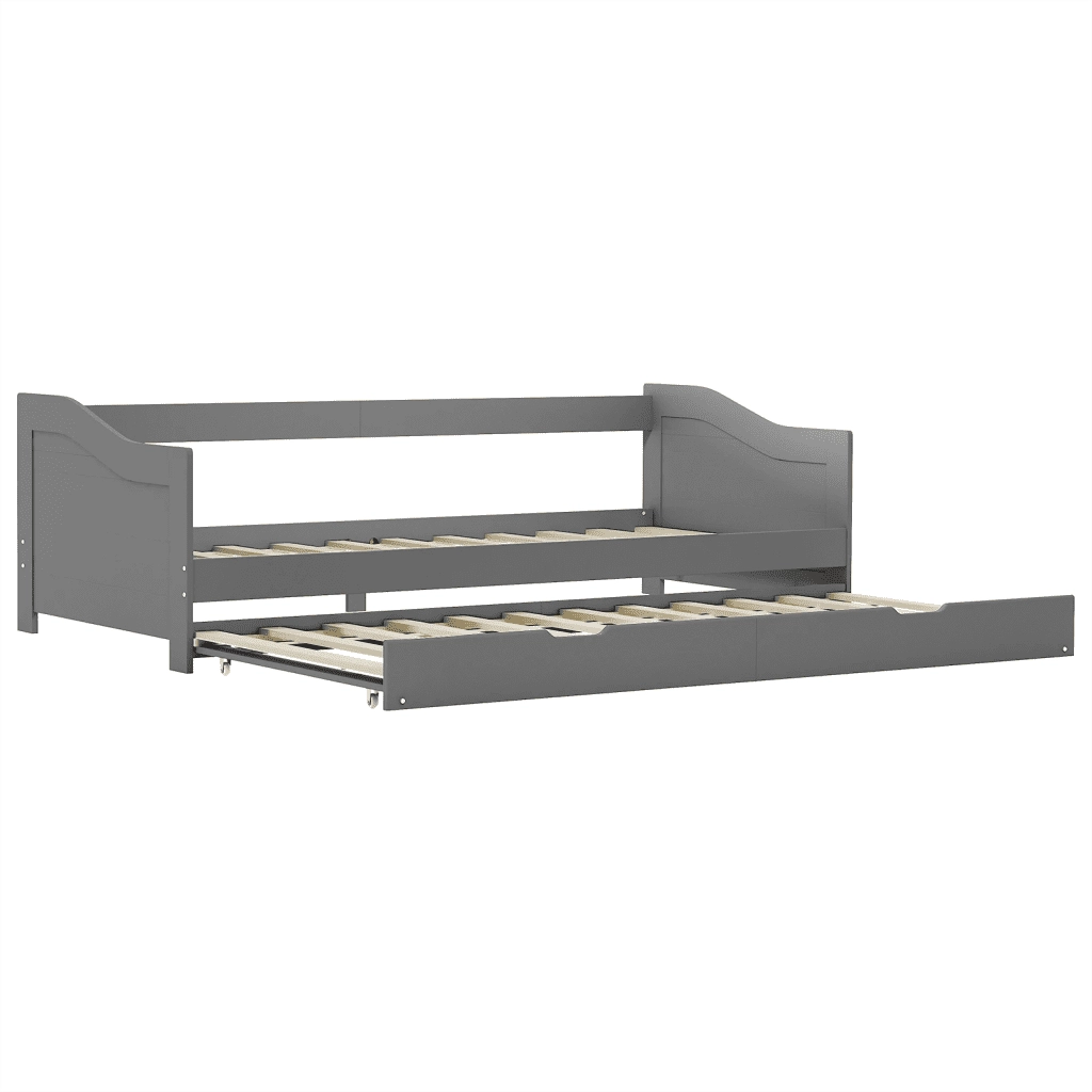Dormeuse Estraibile senza Materasso-Divano Letto Grigia 90x200 cm