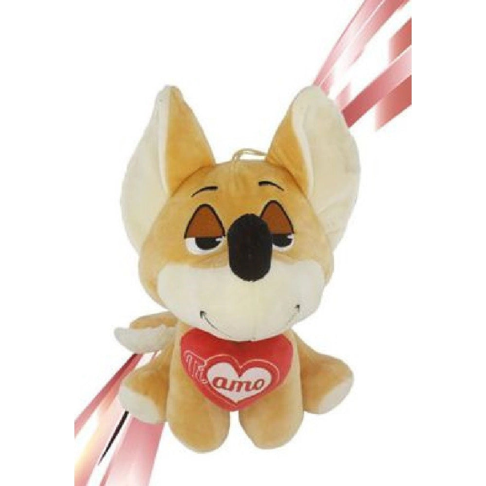Trade Shop - Peluche Volpe 55 Cm Cuore Ti Amo Idea Regalo San Valentino Col. Assortiti 92461 -