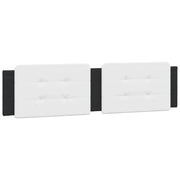 Cuscino Testiera Zadar Nero e Bianco 200 cm in Similpelle CFW4074066