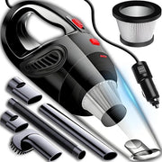 Aspirapolvere portatile auto - 4 in 1 secco DC 12V 120W 4200Pa con filtro HEPA, spazzola e tubo morbido