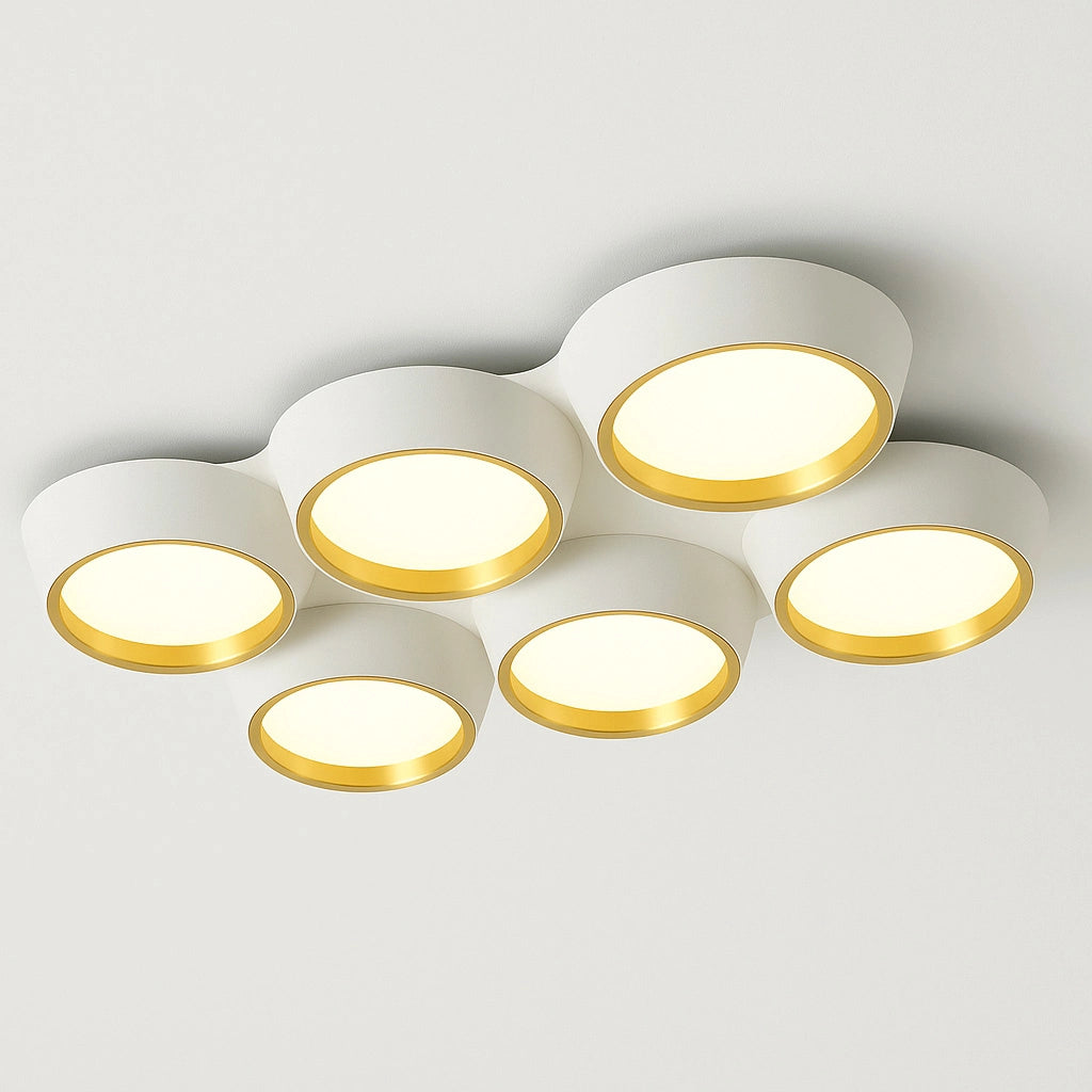 Lampadario a plafoniera moderno con illuminazione a led da 120w luce calda 3000K per soffitto 9600 lumen