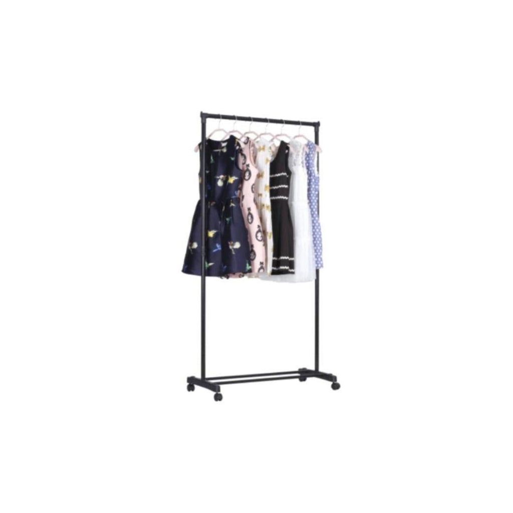 STAND APPENDIABITI CON RUOTE DA TERRA STENDER PORTA ABITI Singolo