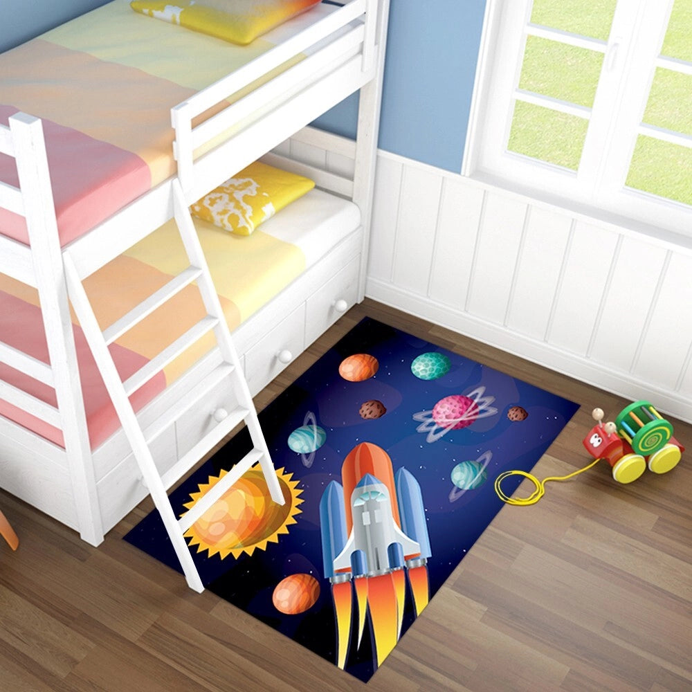Tappeto Cameretta 75x120 Cm Camera Letto Bambini Moderno Antimacchia Morbido Gioco Bimbi Dis C