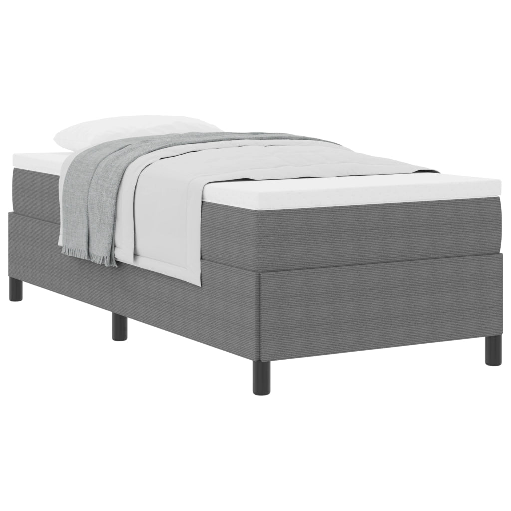 Struttura Letto  Grigio Chiaro 80x200 cm Tessuto A Velluto