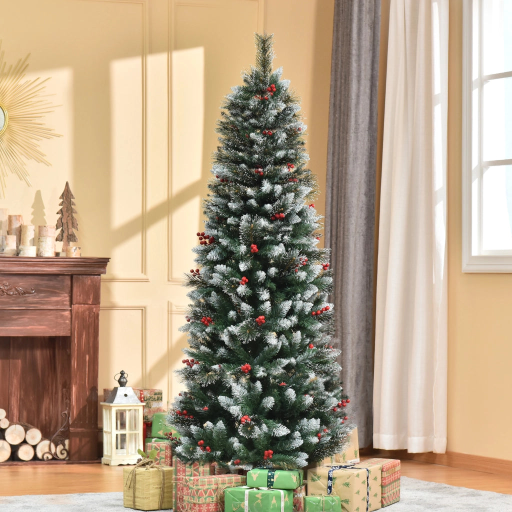 Albero di Natale Artificiale ¨C zephmum ¨C Verde 180 cm 539 Rami 51 Bacche