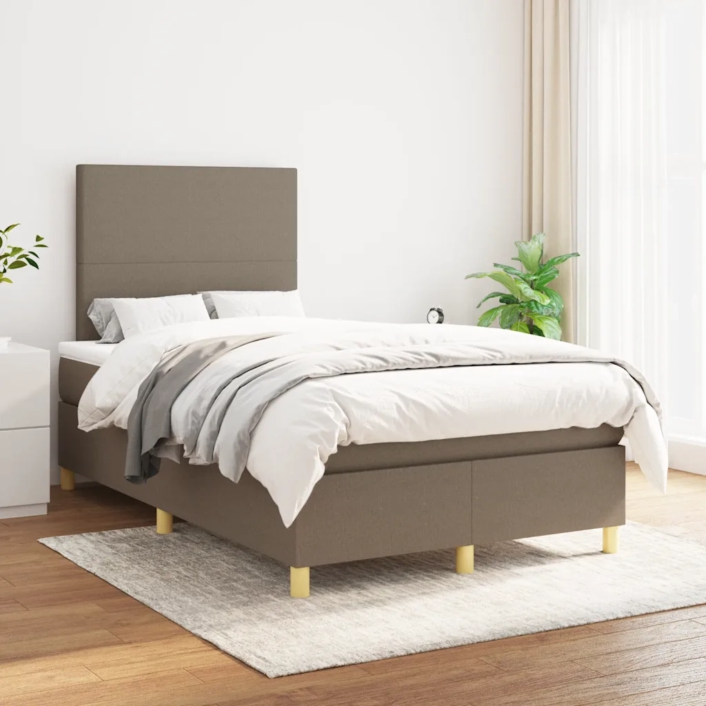 Giroletto a Molle con Materasso Tortora 120x190 cm in Tessutocod mxl 92248