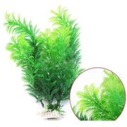Trade Shop - Pianta 30 Cm Piantina Artificiale Per Acquario Piante Finte Plastica Addobbi -