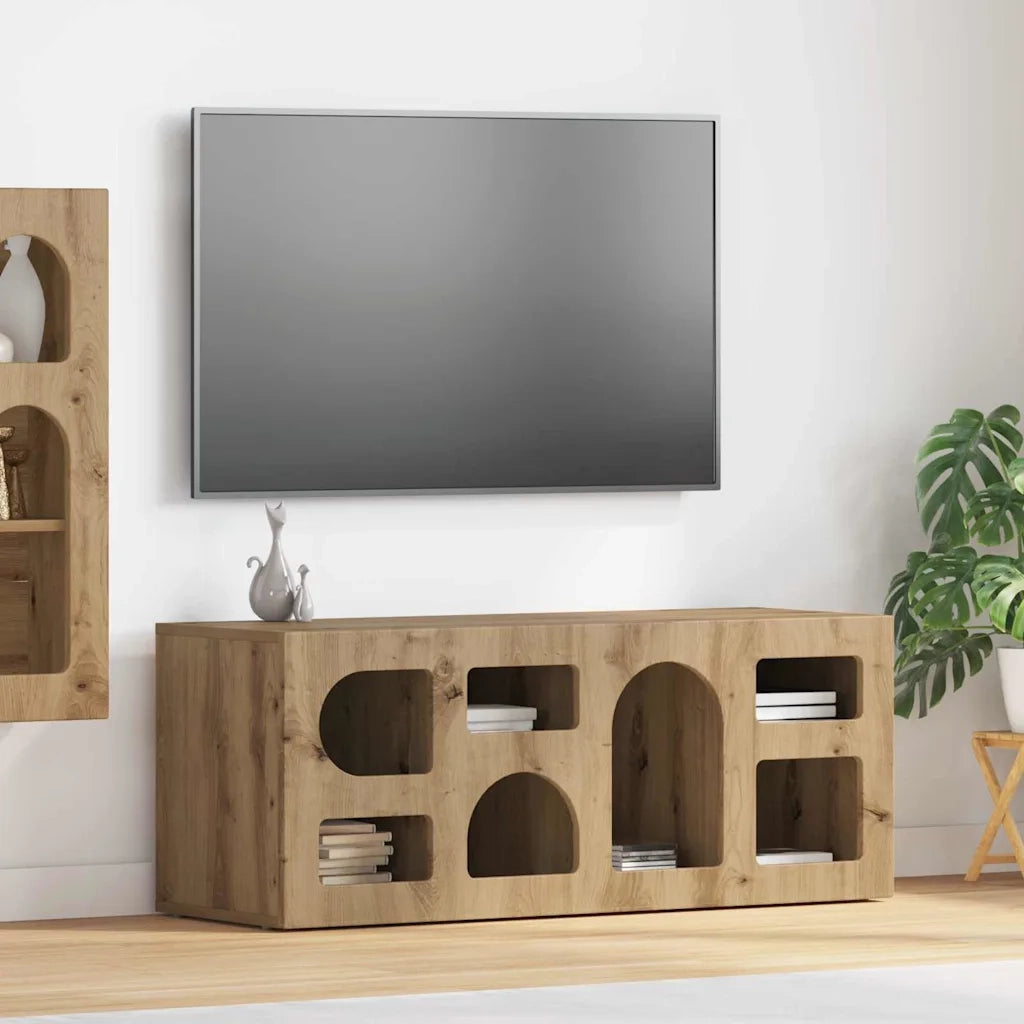 Mobile TV ELST 100 x 35 x 40 cm Rovere artigianale 891273