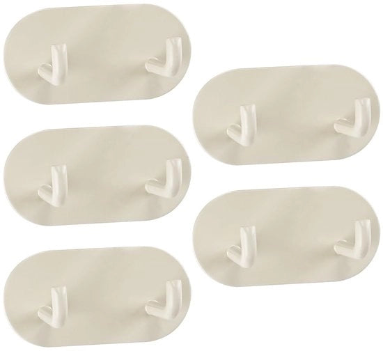 Set di asciugamani appesi 5 pezzi - 5-pack - Acqua e condensa impermeabile - Materiale in acciaio inossidabile - Facile da installare - Spazievendente - Supporto da parete