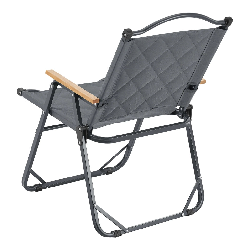 Set tavolo e 4 sedie da campeggio in tessuto Oxford 600D grigio 03_0010695