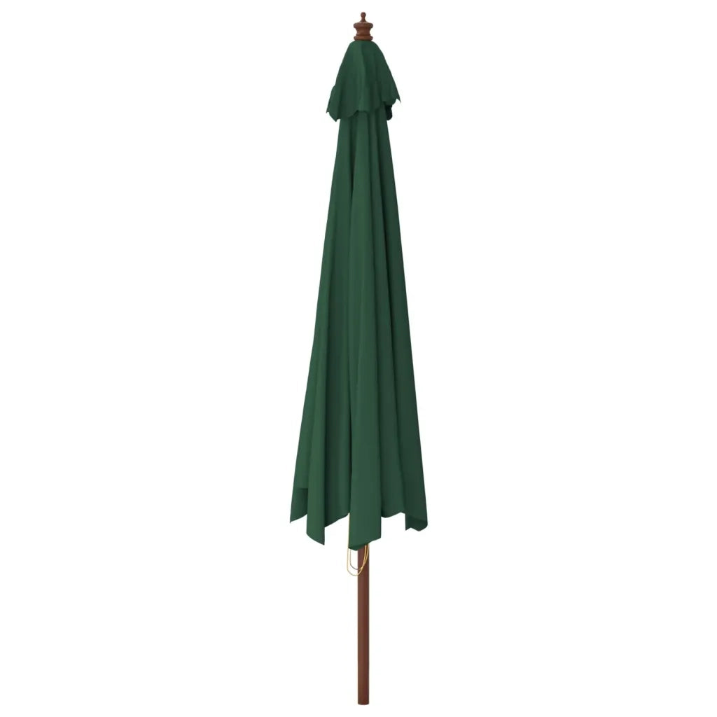 Ombrello | Parasolne da Giardino con Palo in Legno Verde 400x273 cm