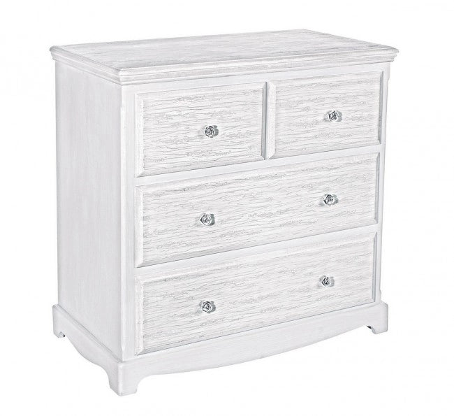 Cassettiera Legno Bianco Rustica da Interno - BLAINE