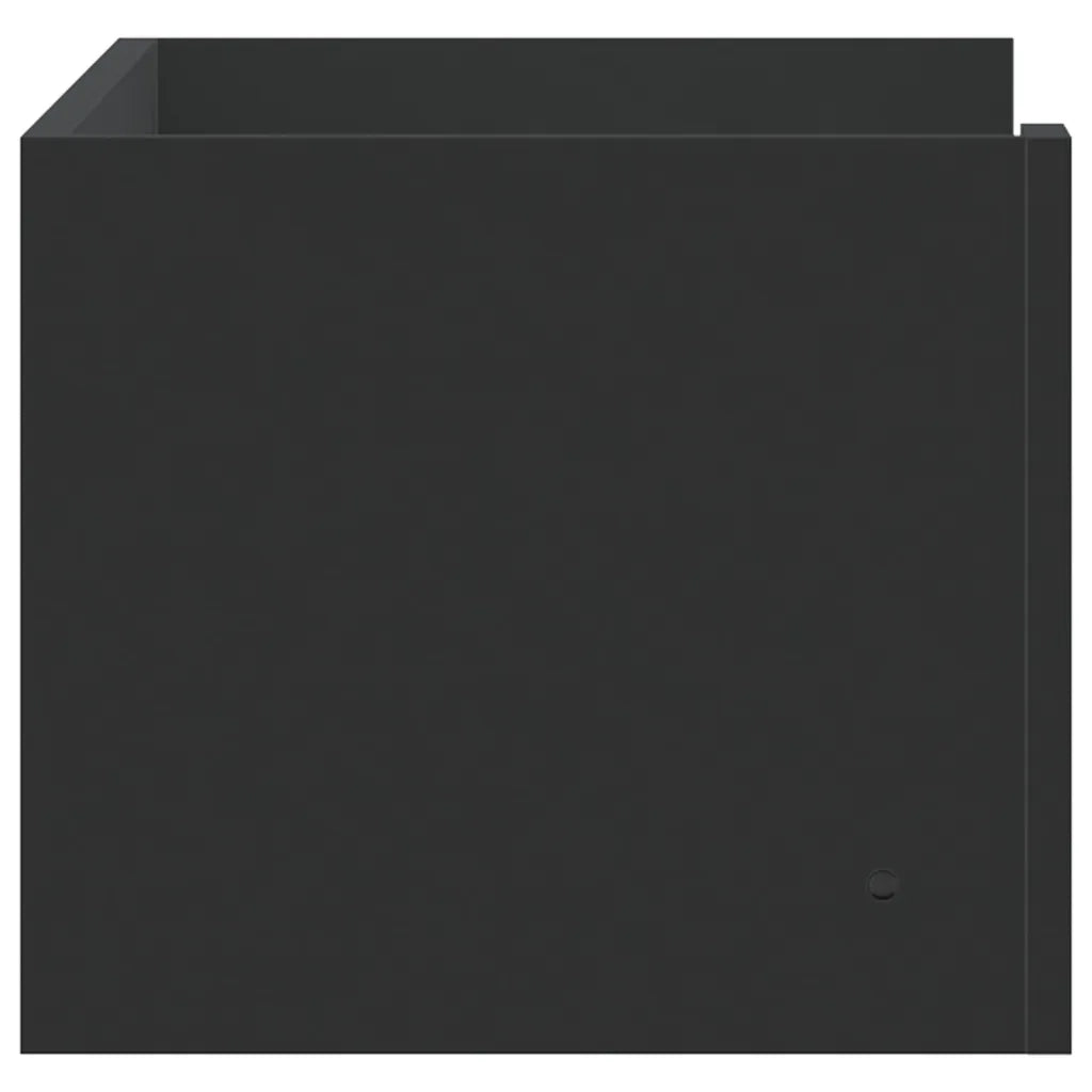 vidaXL Scaffale a Parete Nero 70,5x35x30,5 cm in Legno Multistrato