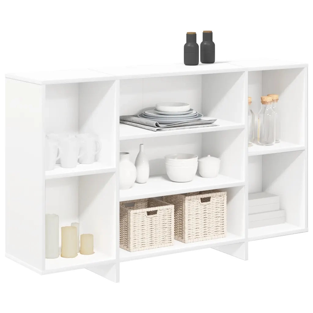 Credenza Bianca 120x30x75 cm in Legno Multistrato cod mxl 25431