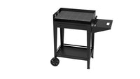 Barbecue a Carbone 93,5x40,5x88,5 cm Griglia Altezza Regolabile in Acciaio Denia Nero