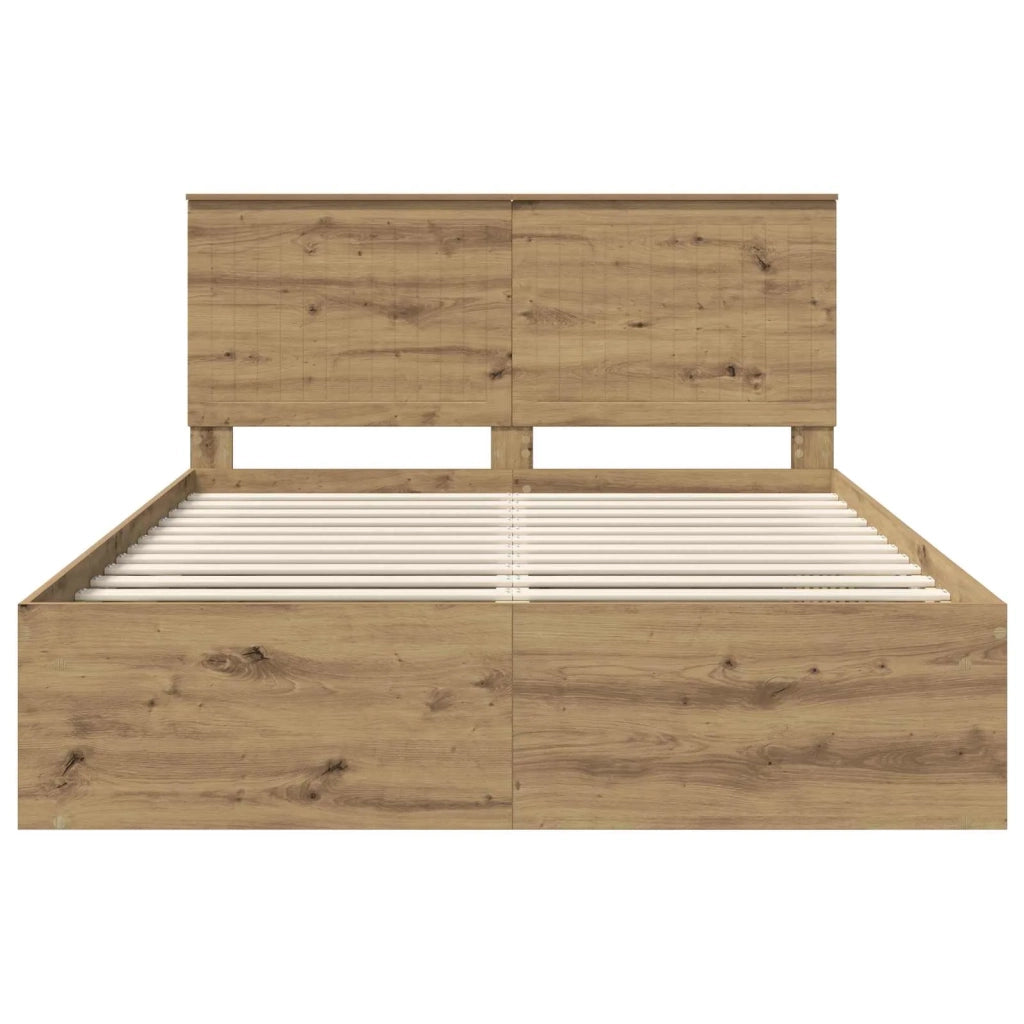 Struttura del letto-Giroletto Rovere Artigianale 150 x 200 cm 657620