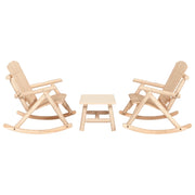 Set Divani da Giardino 3 pz in Legno Massello di Abetecod mxl 76489