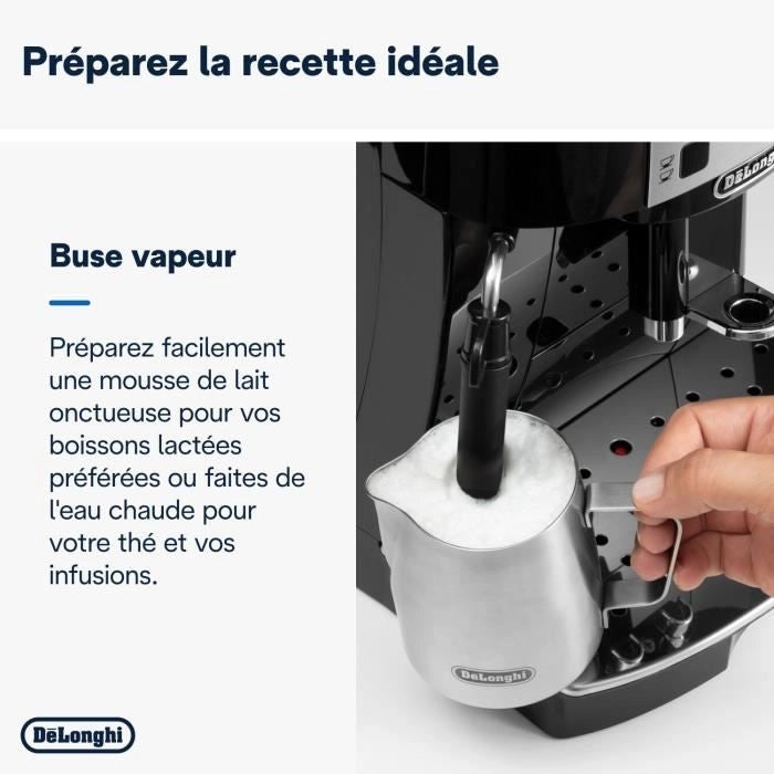 DELONGHI ECAM22.140.B MAGNIFICA Macchina per caffè espresso automatica con macinacaffè - Nero