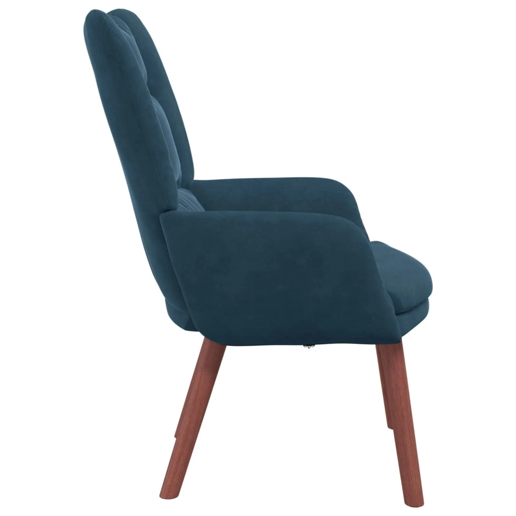 Poltrona-Divano Sedia Blu 63 x 67 x 94 cm Velluto 973299