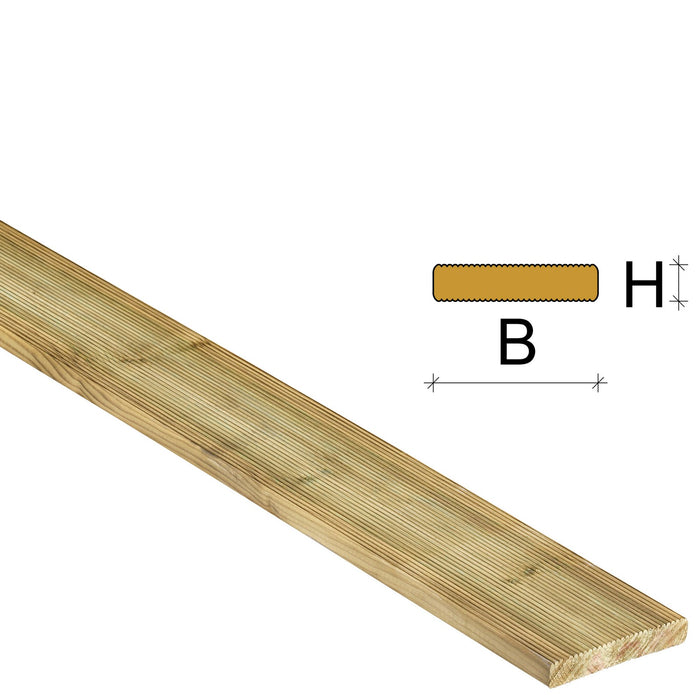 listone x pavimento pino impregnato mm 28x120x2400 cod:ferx.60125