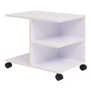 Mobiletto bianco con ripiani e ruote 50 cm codice 2702037/2