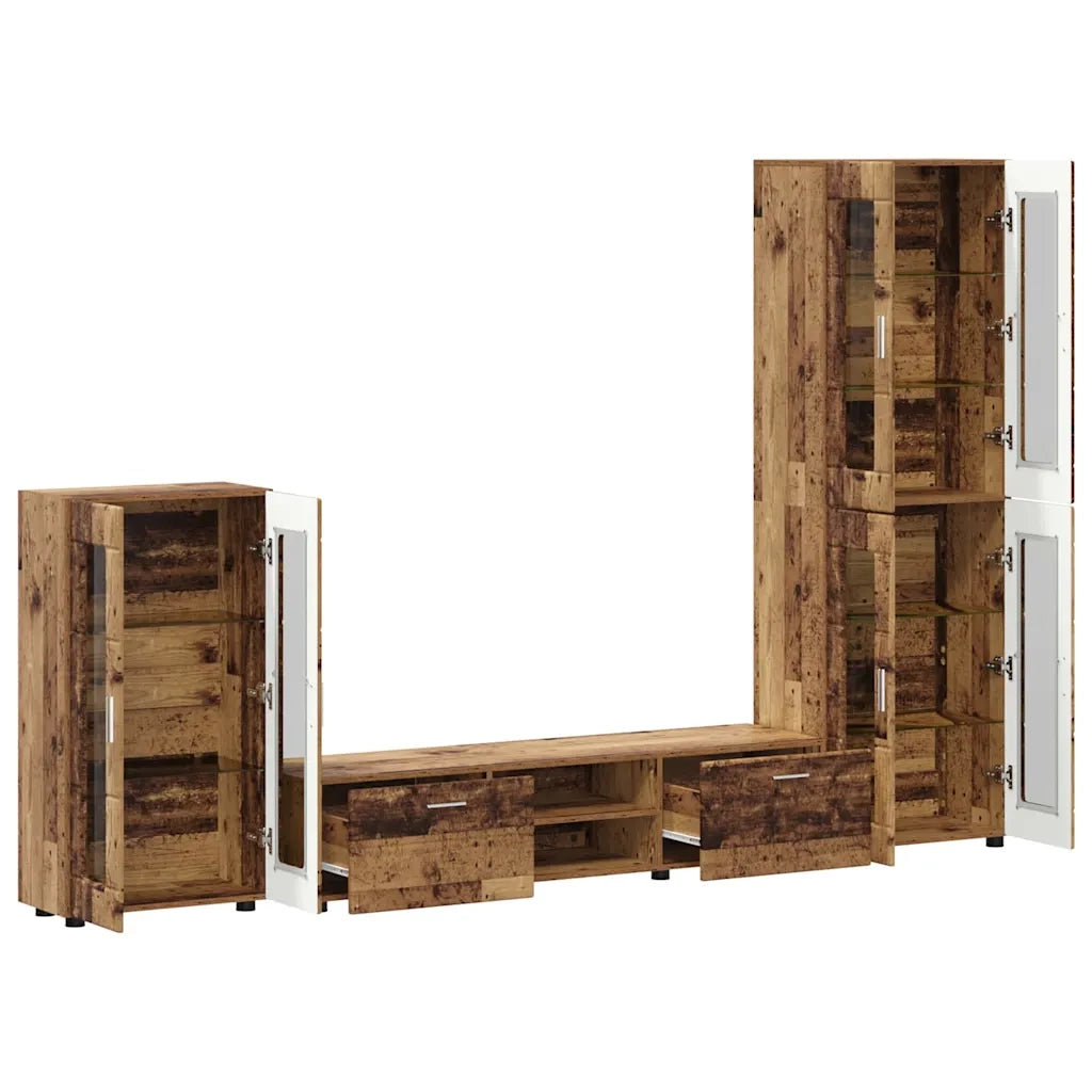 Set mobile TV FLORIN 3 pcs Legno vecchio Legno multistrato