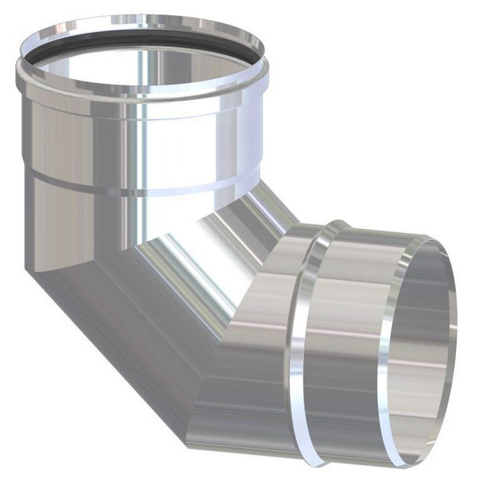 gomito inox aisi 304 x pellet 90â¦cm.8 cod:ferx.6013