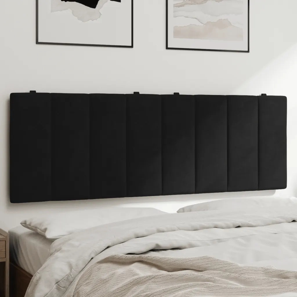 Cuscino Testiera Nero 140 cm in Vellutocod mxl 88292