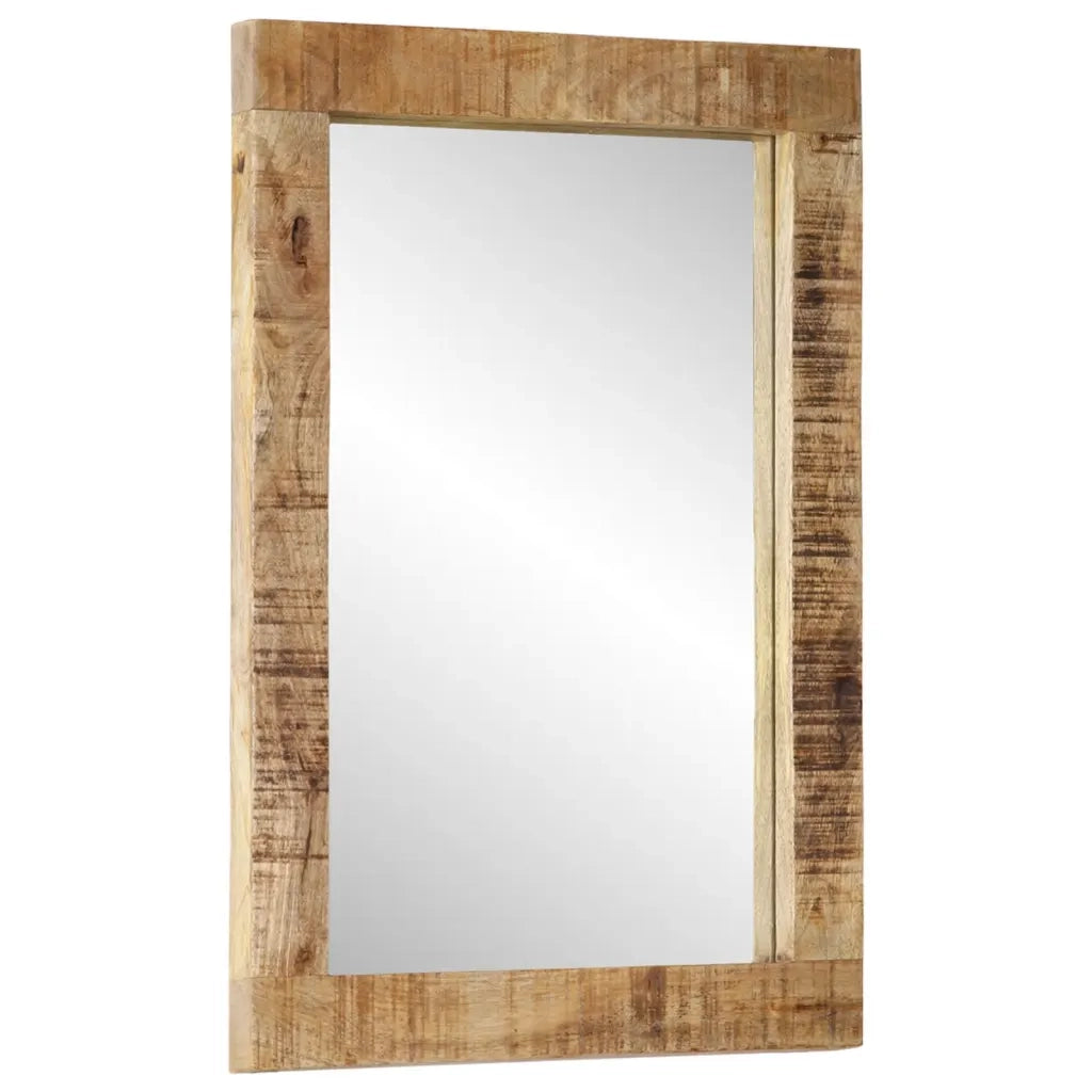 Specchio 70x50 cm in Legno Massello di Mango e Vetrocod mxl 102956