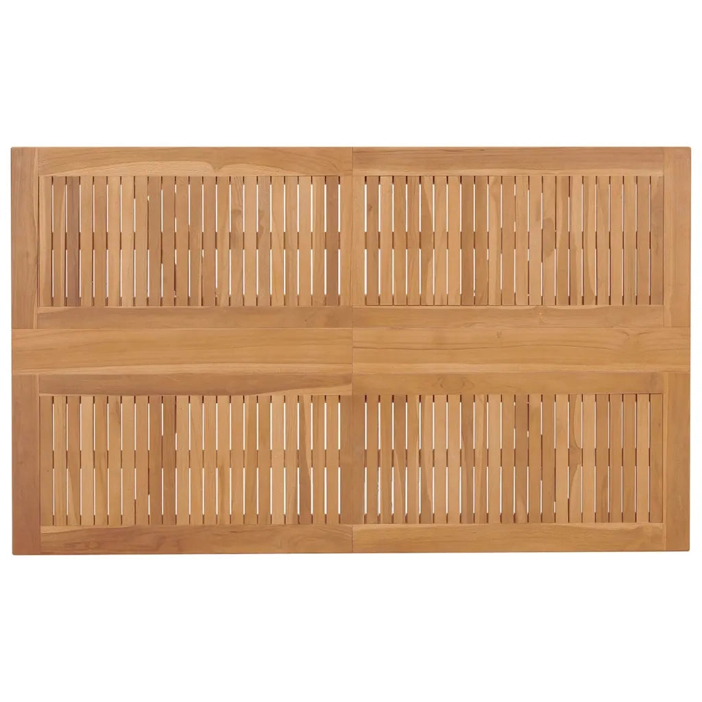 Set da Pranzo per Giardino 7 pcs Marrone Legno di teak solido 3155339