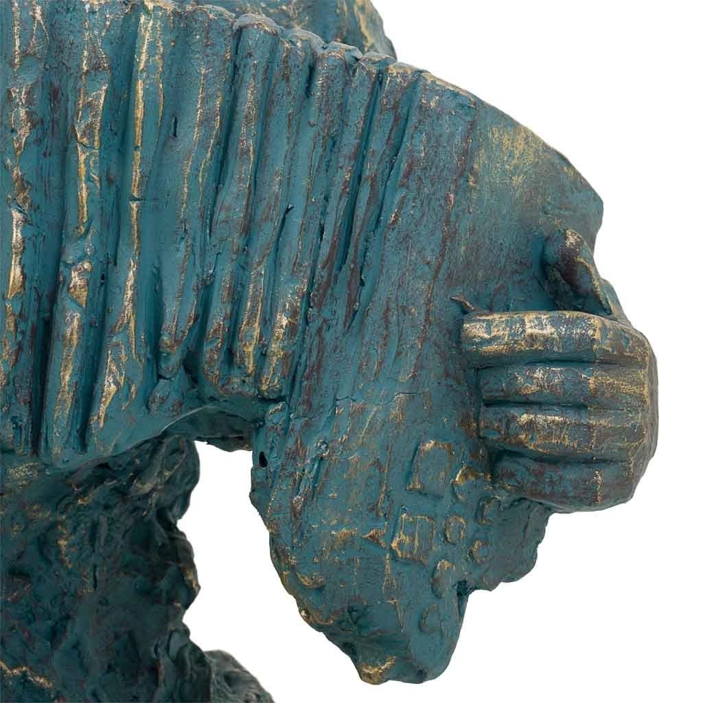 Decoro figura musicista 51,5x30x62,5h