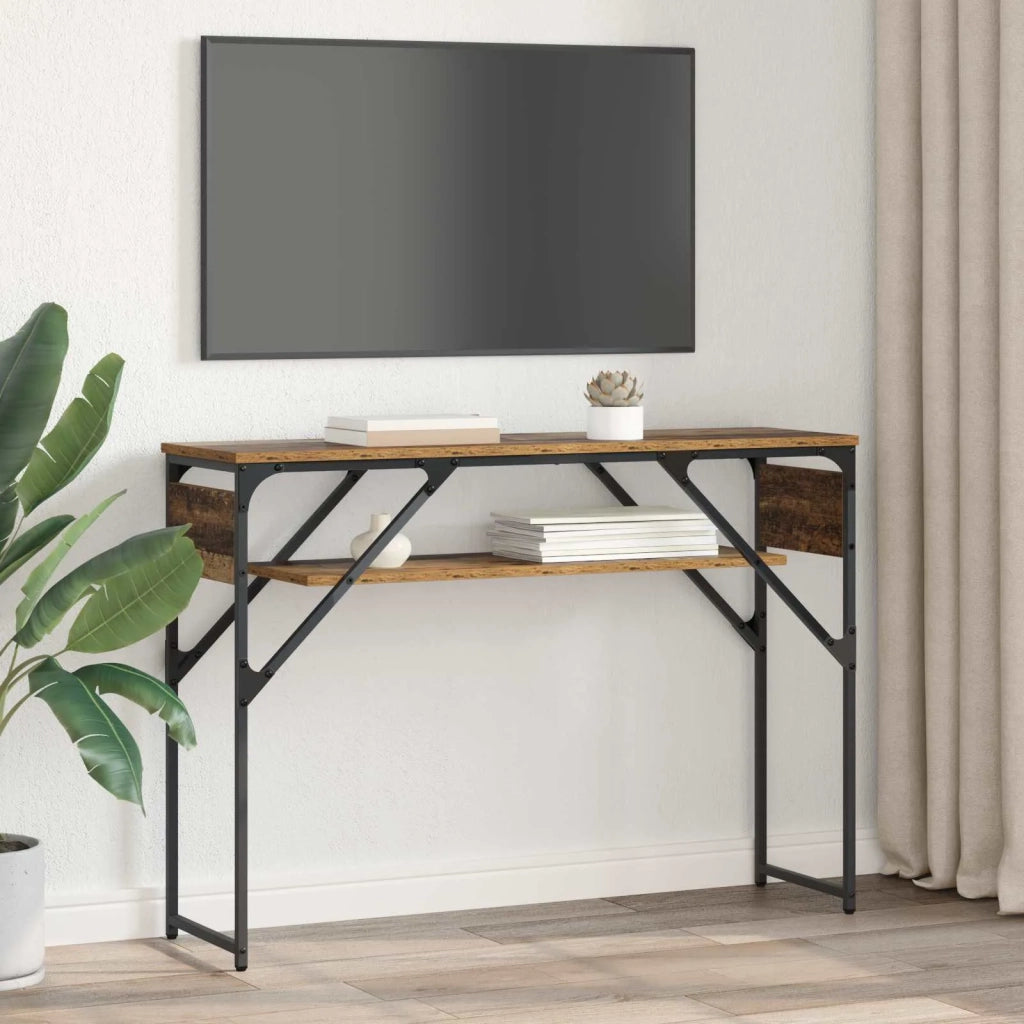 TavoloConsolle Legno vecchio 105x30x75cm Legno multistrato