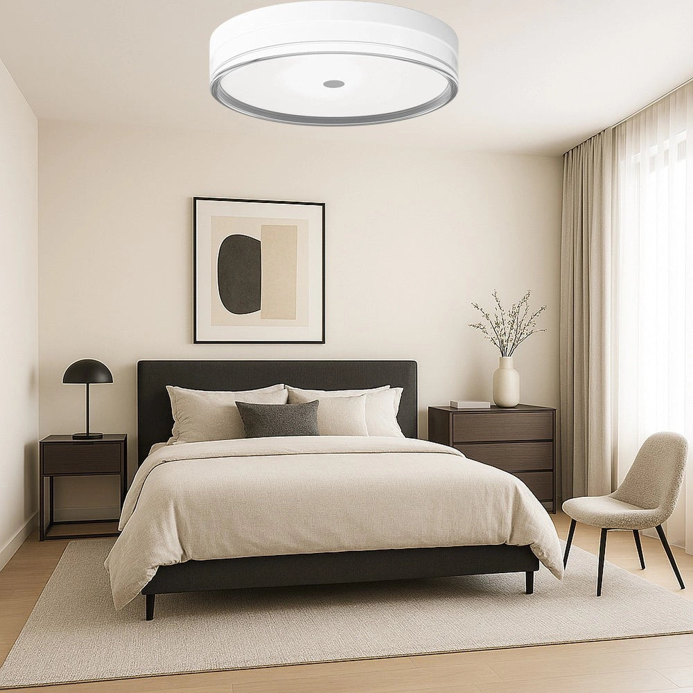 Trade Shop - Plafoniera Led 18w A Soffitto Moderna Tecnologia Cct 3 Tonalità Selezionabili Bl230-3c - Bianco
