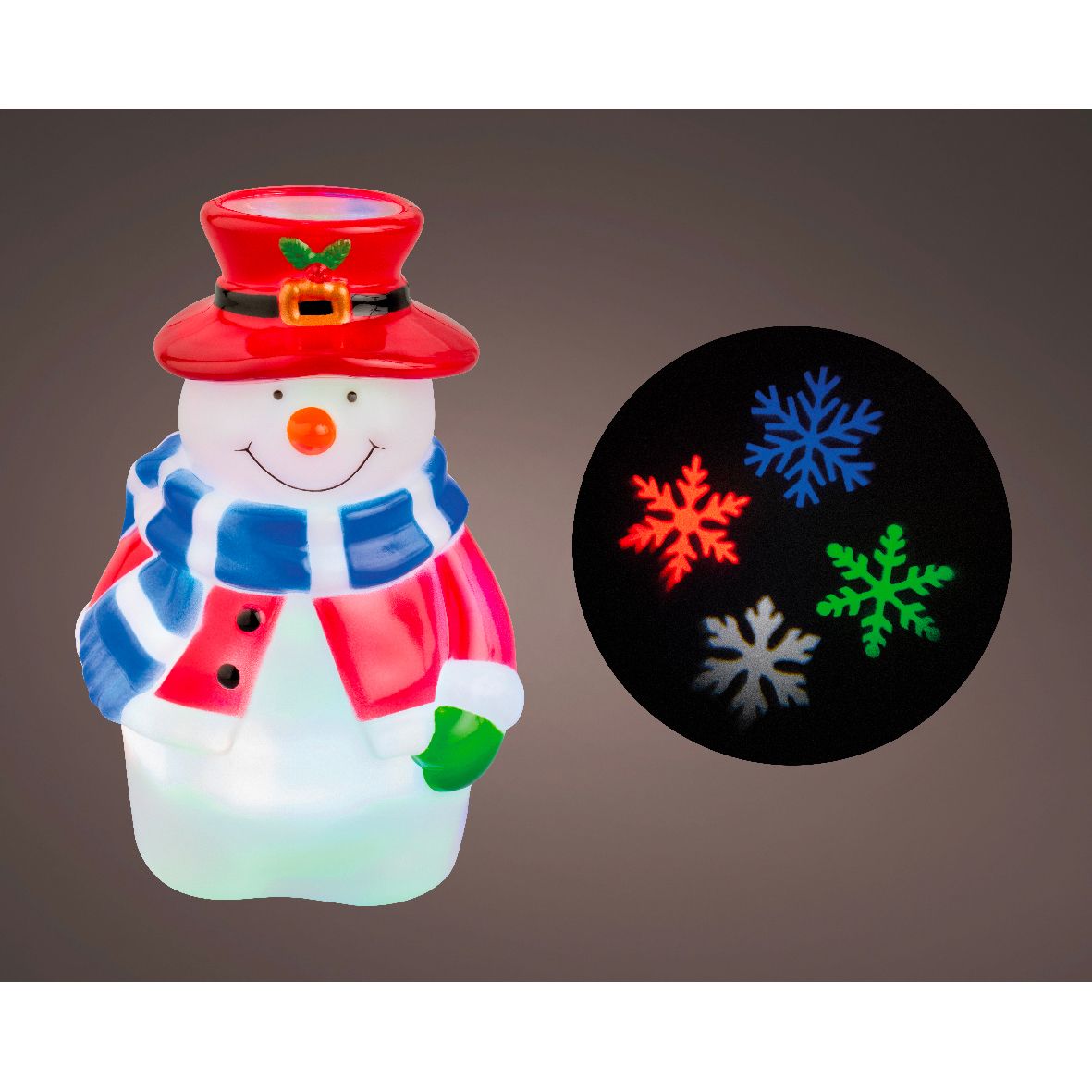 PROIETTORE LED SNOWMAN EFFETTO