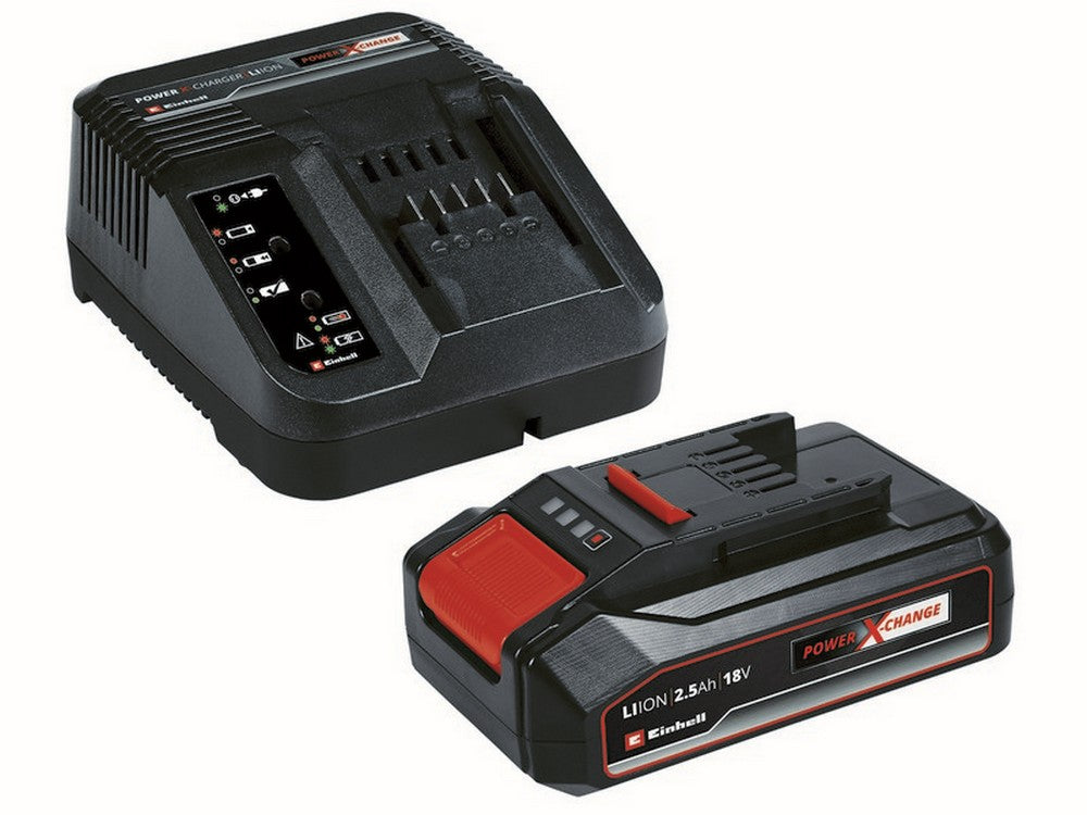 batteria + caricabatteria power-x-change 18 v - 2,5 ah cod:ferx.vit48644