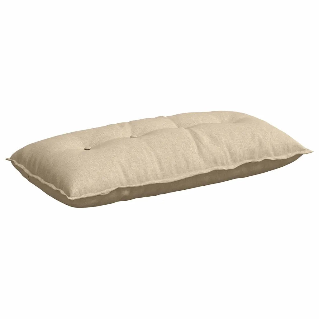 Cuscino per Schiena Crema 100 x 19 x 50 cm Tessuto 42014751