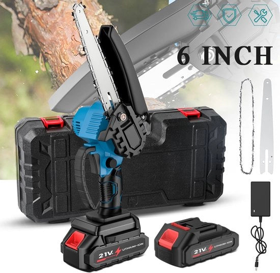 8 Pollici Zaag a Batteria - Portatile - 18V Accumulo - Elettrico - Sfregio Rapido