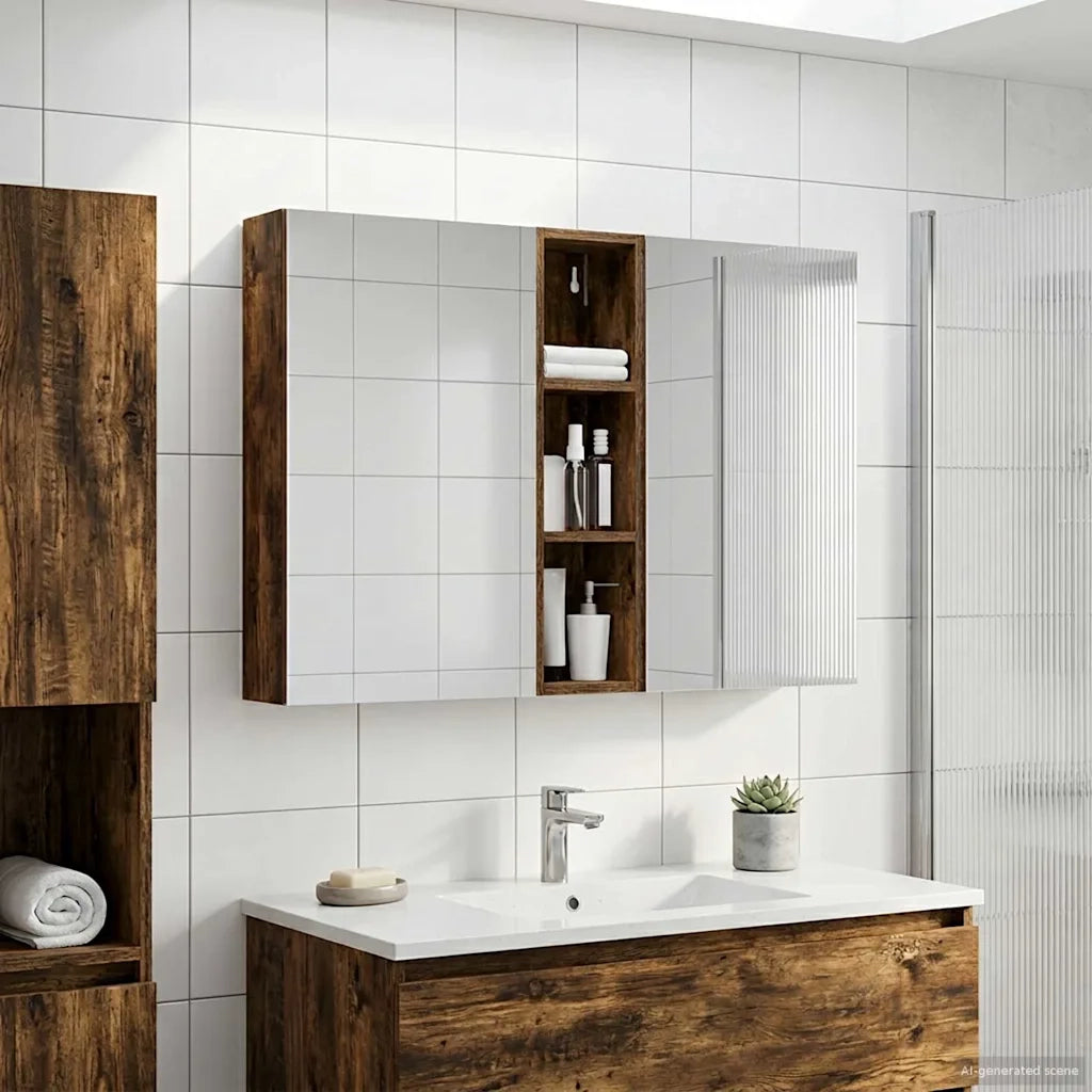 Set di Armadi da Bagno 3 pz 120 x 14,5 x 70 cm 3403748