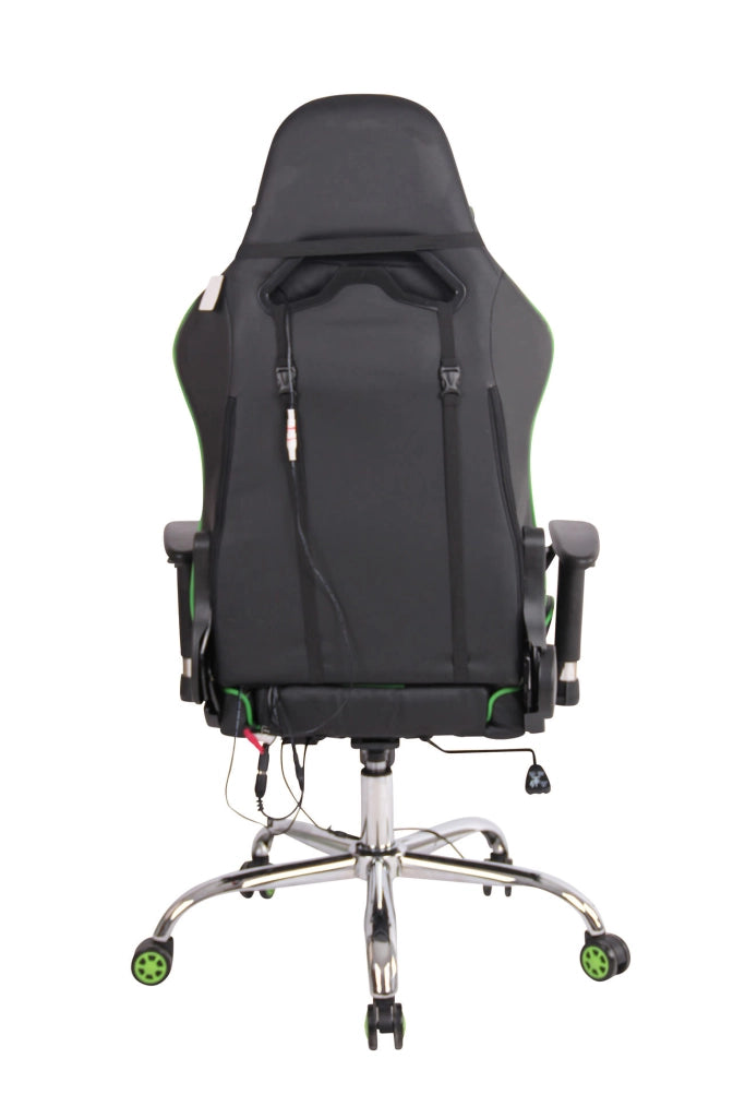 Sedia Ufficio Massaggiante Limit XM In Similpelle Nero/verde
